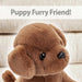 Puppy Soft Toy Chocolate Puppy 20cm Plush Pet - Brown Sitting Dog Teddy