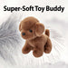 Puppy Soft Toy Chocolate Puppy 20cm Plush Pet - Brown Sitting Dog Teddy