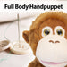 Orangutan Hand Puppet Plush Soft Toy Hanging & Feet