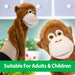 Orangutan Hand Puppet Plush 65cm Soft Toy With Velcro Hands & Feet