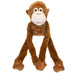 Orangutan Hand Puppet Plush 65cm Soft Toy With Hook and Loop Hands & Feet