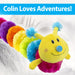 Rainbow 90cm Caterpillar Plush Multi Coloured Fluffy Toy - Cuddle Crew