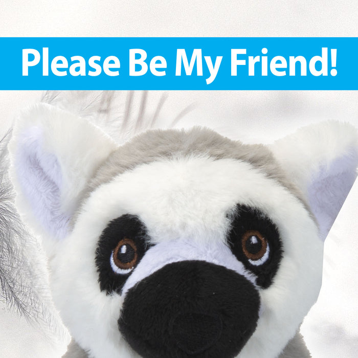 Lemur Soft Toy Eco Plush 100% Recycled