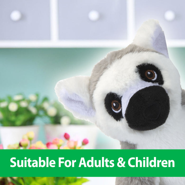 Lemur Soft Toy Eco Friendly Plush 100% Recycled Cuddly Environmental 22cm