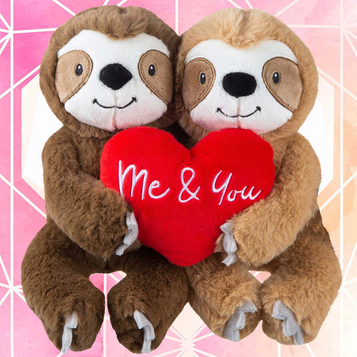 Sloth Valentines Soft Toy You And Me Couple Plush Toy