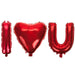 Valentines Love Balloon -  I Love you Red Foil Balloons Valentine's - Red 40cm
