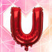 Valentines Love Balloon -  I Love you Red Foil Balloons Valentine's - Red 40cm