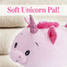 Pink Roly Poly Unicorn 40cm Large Cute Plush Toy - Oh So Soft