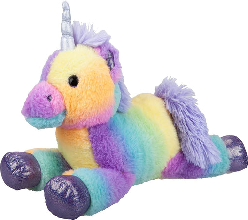 15" Rainbow Pastel Plush Lying Unicorn, Soft Toy, Cuddly, Children's Toys