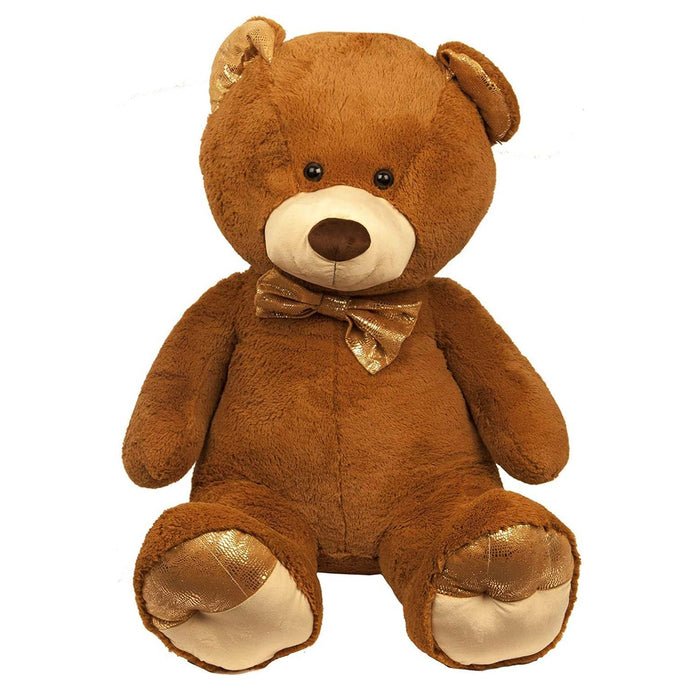 XL Brown Teddy Bear Golden Paws Cute Plush Soft Toy - Cuddle Crew