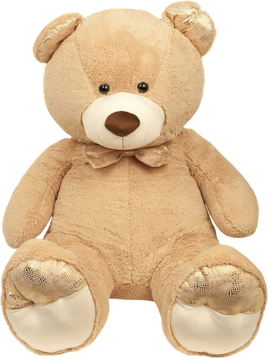XL Cream Teddy Bear Golden Paws Cute Plush Soft Toy - Cuddle Crew