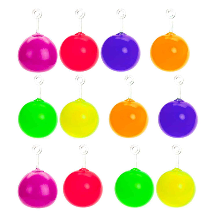 Inflatable Mighty Balloon Balls Assorted Colours (12 Pack) - Wizz Toys