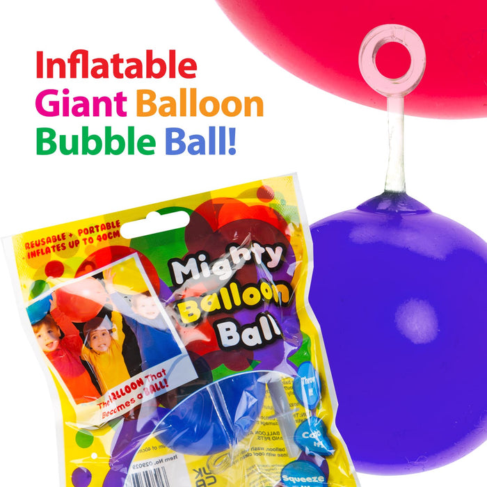 Inflatable Mighty Balloon Balls Assorted Colours (12 Pack) - Wizz Toys