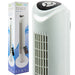 32” White Tower Fan Floor Standing With Remote Control - iTech