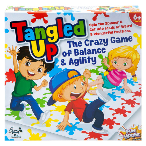 Tangled Up Jumbo Game Paint Splat Floor Mat Activity - Fun House