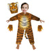 All in One Children’s Dress Up Wildlife Costume Age 2-3 Tiger