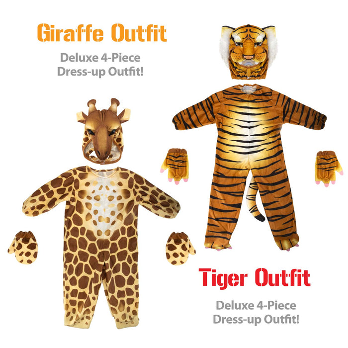 Children’s Dress Up Giraffe Costume Wildlife Fancy Dress Outfit Age 3-4