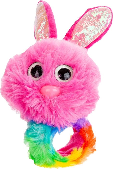 Easter Fluffy Bunny Slap Band For Kids - 31cm Pink