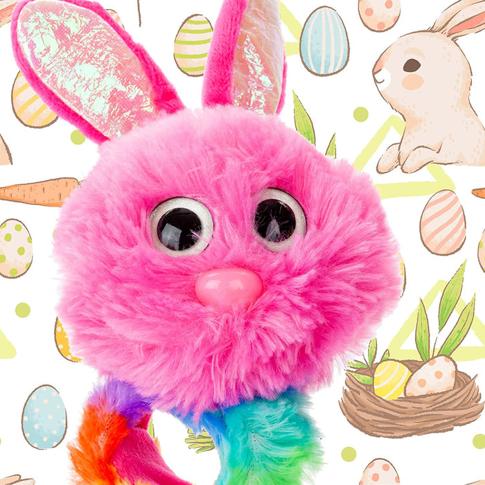 Easter Fluffy Bunny Slap Band For Kids - 31cm Pink