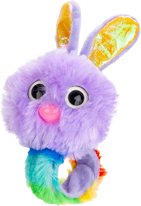 Easter Fluffy Bunny Slap Band For Kids - 31cm Purple