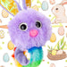 Easter Fluffy Bunny Slap Band For Kids - 31cm Purple