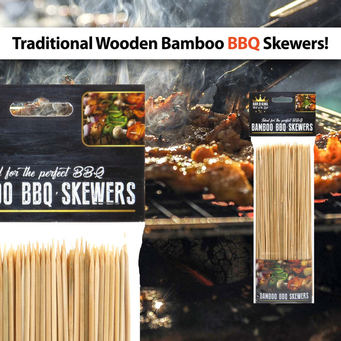 10" Bamboo BBQ Skewers - Bar-B-King (150 Pack)