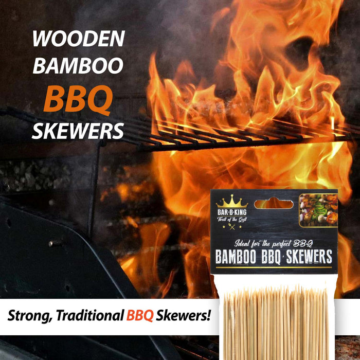 10" Bamboo BBQ Skewers - Bar-B-King (150 Pack)