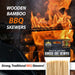 10" Bamboo BBQ Skewers - Bar-B-King (150 Pack)