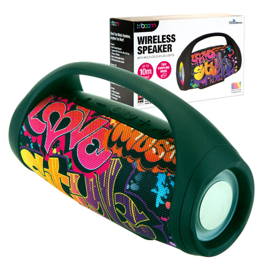 Graffiti Wireless LED Speaker Bluetooth Colour Changing Lights Party