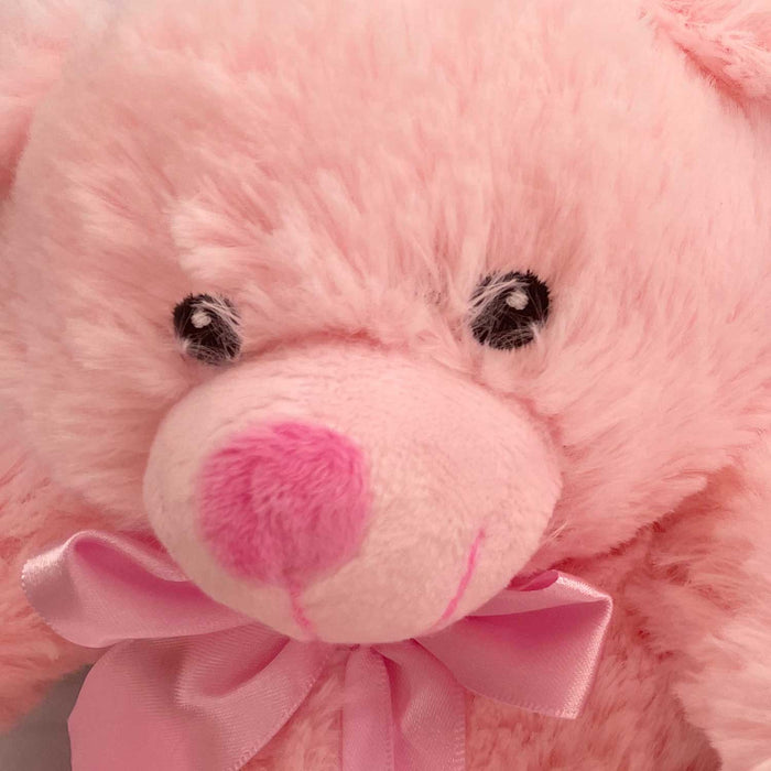 New Baby Bear Soft Toy - Baby Girl Pink Plush Toy - Pink 17. 5 cm