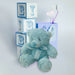New Baby Bear Soft Toy - Baby Boy Blue Plush Toy - Blue 17. 5 cm