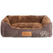 Crufts- Corduroy and Micro Plush Bolster Bed