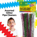 Glitter Coated Pipe Cleaners A Plus Craft Activity (50 Pack)