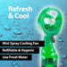 Green Cooling Mist Fan With Lanyard