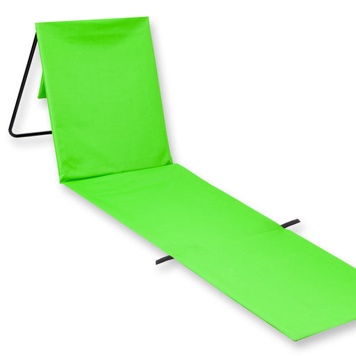 Green Folding Sun Lounger Mat - Beach Fun