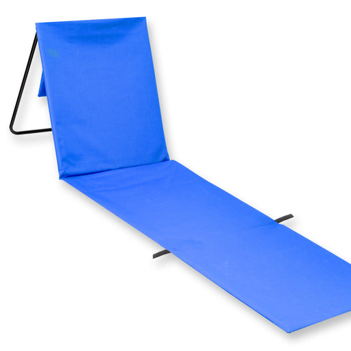 Blue Folding Sun Lounger Mat - Beach Fun