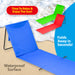 Blue Folding Sun Lounger Mat - Beach Fun