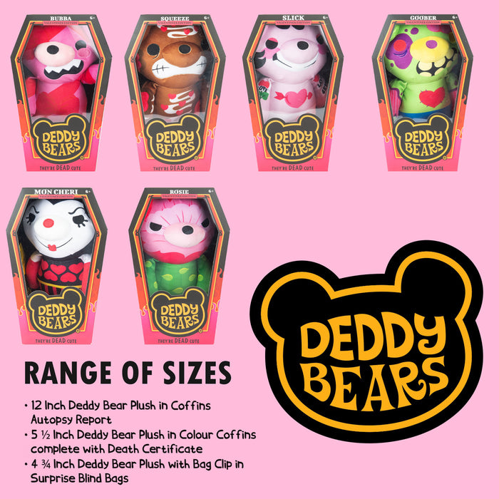 Deddy Bears - Valentines Slick Soft Toy 30cm x 12.8cm Multicolour X 1