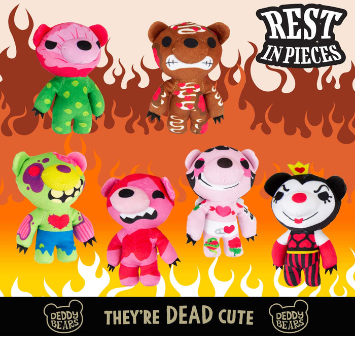 Deddy Bears - Valentines Slick Soft Toy 15cm x 8cm Multicolour X 1
