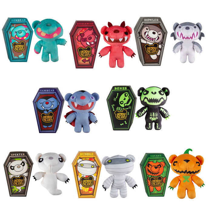 Deddy Bears Soft Toy 15cm with Coffin Plush Halloween