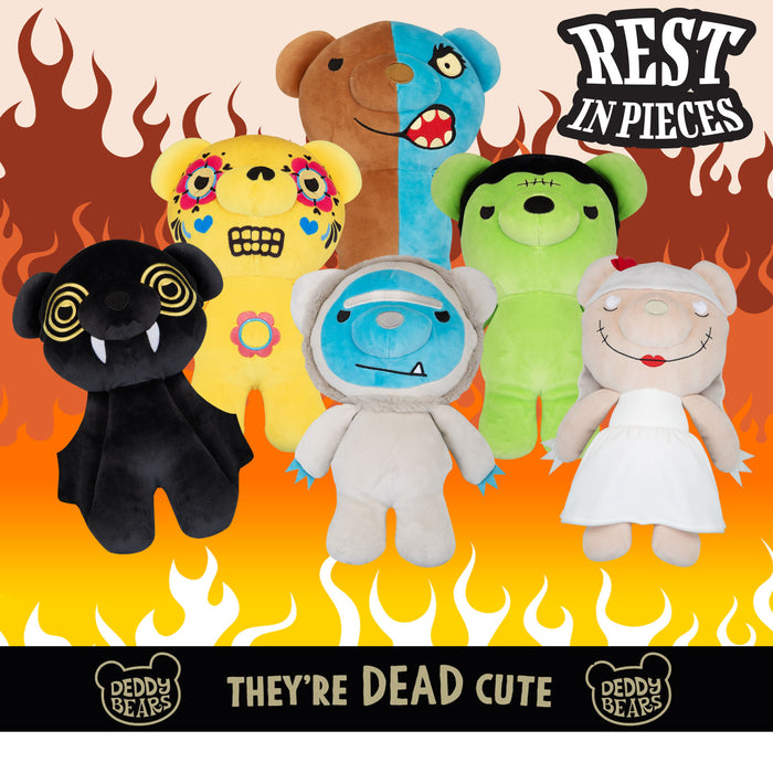 Deddy Bears - Frankenbear Soft Toy with Coffin Plush Plush 15cm Frankenbear