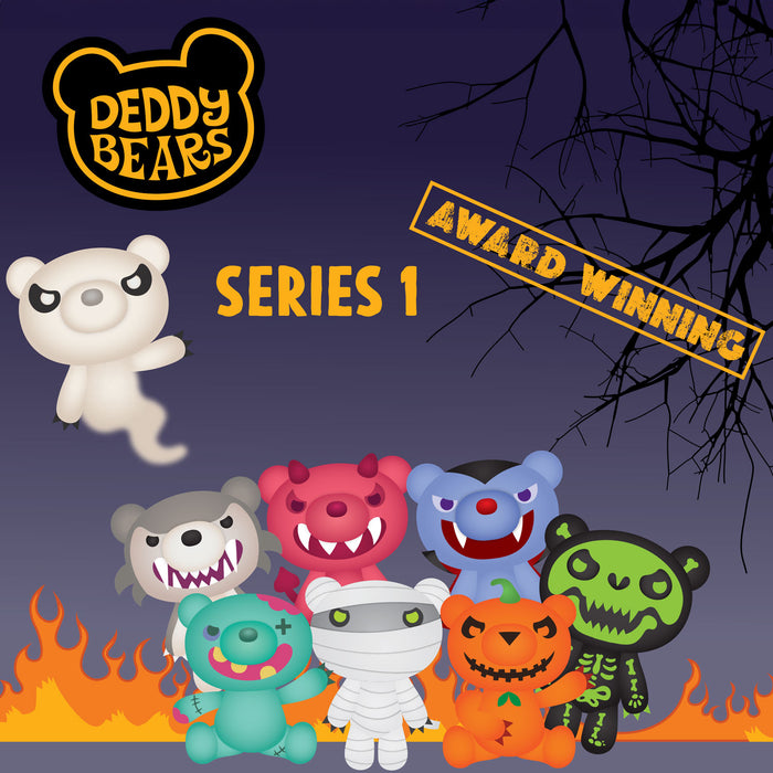 Deddy Bears Zombear Soft Toy Body Bag, Certificate, Plush Halloween