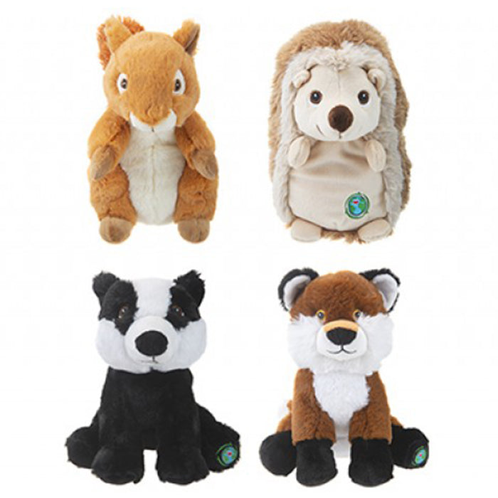 Eco Friendly - Super Cuddly Wild Animal Fluffy Plush With Embroidered Details Made From 100% Recycled Material - Your Planet