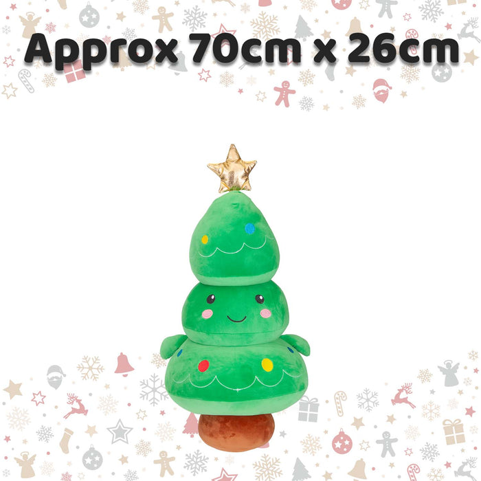 Large Christmas Tree Soft Toy Plush Gift Idea 70cm x 26cm Green X 1