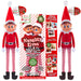 Elves Behavin’ Badly - Christmas Naughty Elf Elfie and Elvie Red