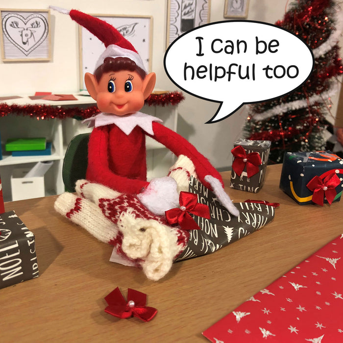 Elves Behavin’ Badly - Christmas Naughty Elf Elfie and Elvie Red 30cm 2 Pack