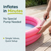 Children's pink Paddling Pool 86 x 20cm