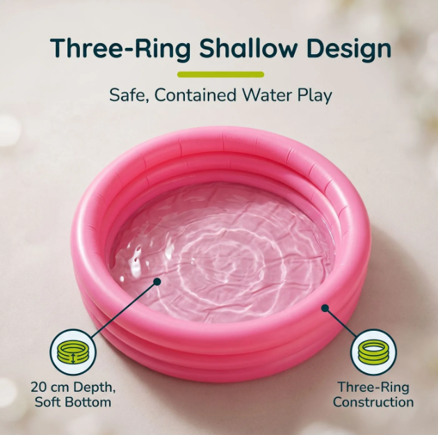 Children's pink Paddling Pool 86 x 20cm