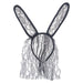Halloween Headband Black Lace Bunny Ears | Party Decoration | Black